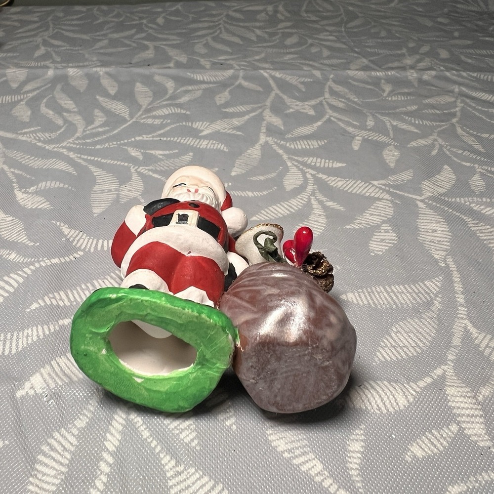 Vintage Traditional 3" Santa Claus Ceramic Figurine Handpainted 1960's - Picture 8 of 8